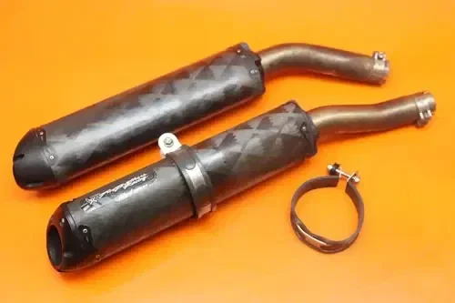 07-08 YAMAHA YZF R1 TWO BROTHERS CF EXHAUST PIPE MUFFLER SLIP ON CAN SILENCER