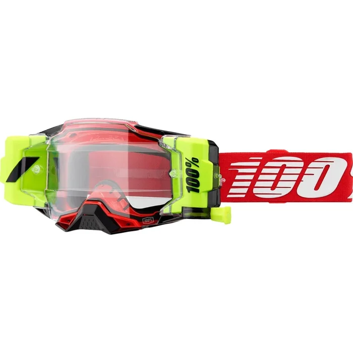 100% Armega Goggle – Forecast – Red/Clear 50006-00008