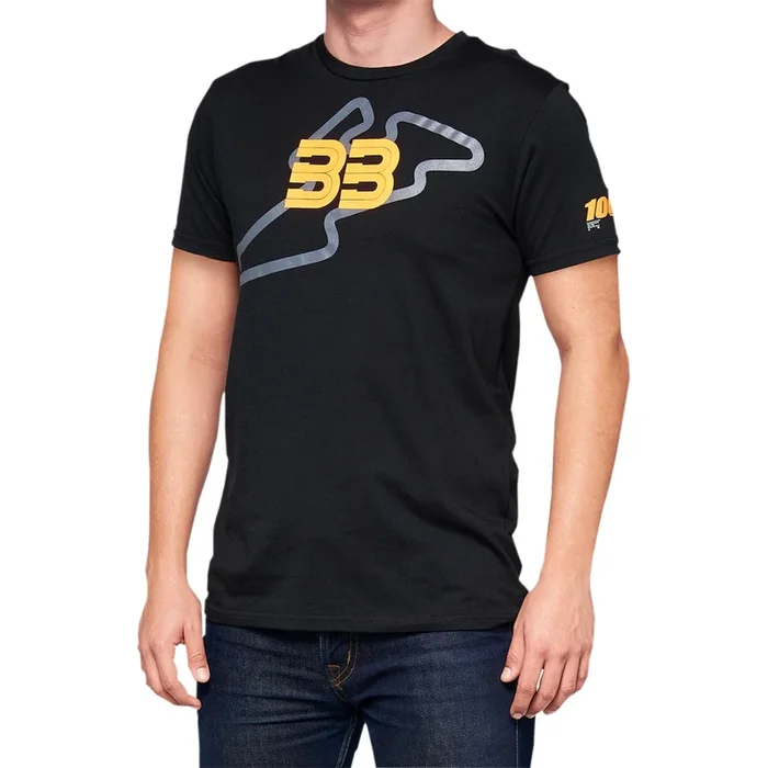 100% Brad Binder 33 Track T-Shirt BB33 – Black