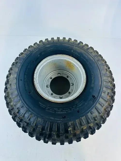 1985 HONDA ATC 110 Front Stock OEM Wheel split style w/ Nice Tire Holds Air