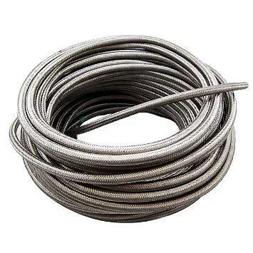 20 Foot AN10 Stainless Steel Braided Fuel Oil Gas Line Hose -10AN