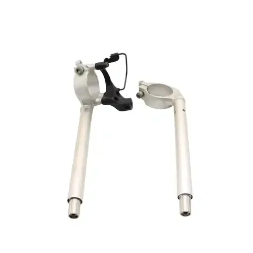 2004 – 2008 YAMAHA YZF R1 CLIP ON HANDLEBAR LEFT RIGHT HANDLES SILVER STRIAGHT