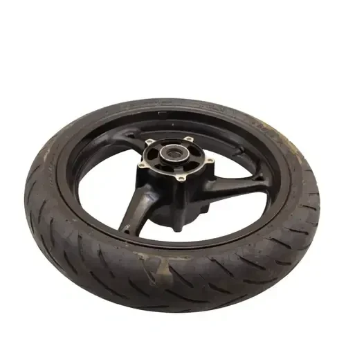 2008 – 2018 SUZUKI HAYABUSA FRONT WHEEL BLACK DUNLOP TIRE STRAIGHT RIM