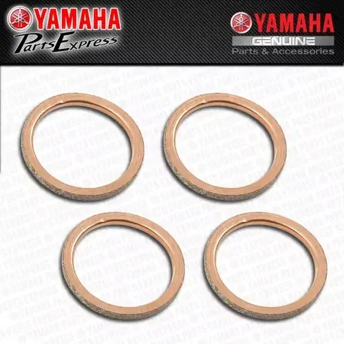 2015 – 2021 YAMAHA YZFR1 YZF-R1 S M OEM EXHAUST GASKETS 4 PACK 2CR-14613-00-00