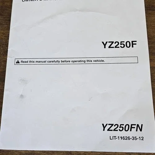 2022 YZ250f Owners/Service Manual