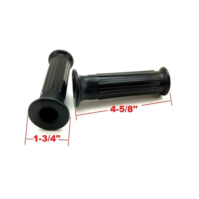 2FastMoto Pair of Rubber Grips – Ribbed Black for 7/8 ” Bars 53165-116-670