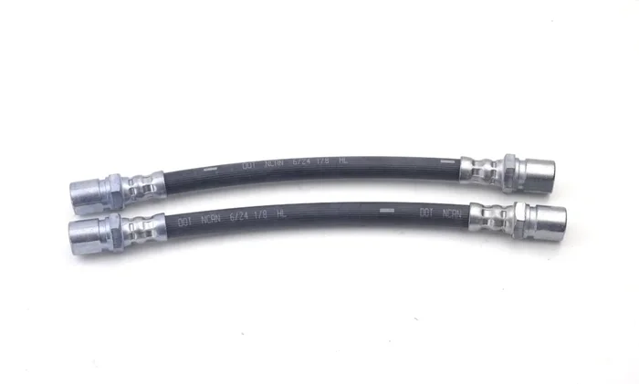 2x Classic Fiat 850 Berlina Saloon Rear Flexible Brake Hose Tube 224mm 10×1.25