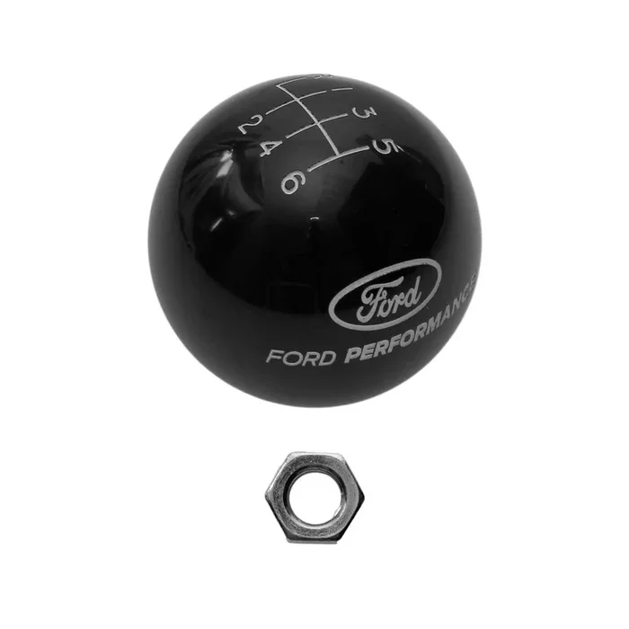 6-Speed Shift Knob ft. Ford Performance Logo (Black) for Mustang 2015-23 | #M-7213-M8A | Ford Performance