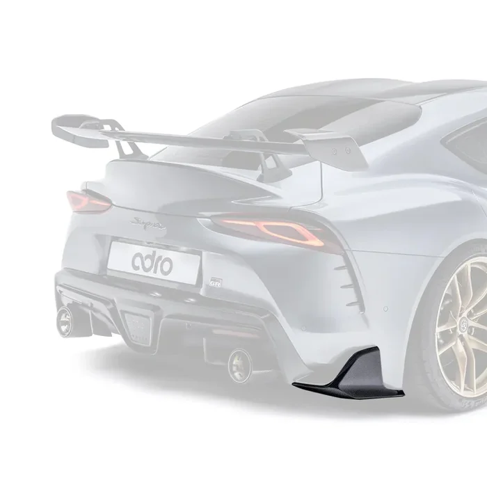 Adro Inc Toyota GR Supra A90 Gloss Carbon Fibre Rear Winglets