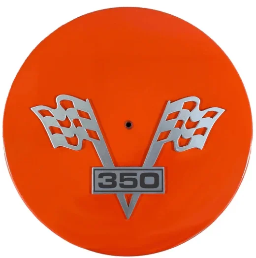 Air Cleaner 14 ” Round Chevy 350 Corvette (Chevy Orange)