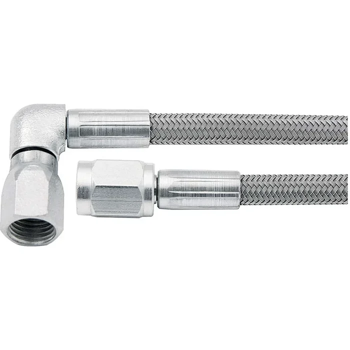 Allstar Performance 36 ” #3 Braided Stainless Steel Line w/ -3 Straight End / -3 90 End (5 Pack)