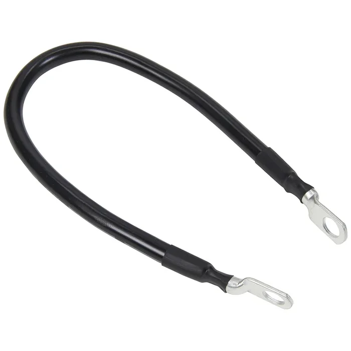 Allstar Performance 4 Gauge Battery Cable – 15 in – 3/8 in Ring Terminals – Black