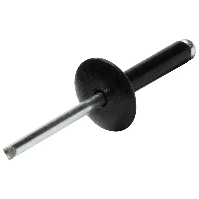 Allstar Performance Large 5/8 in Head Rivet – 5/8 in Head – 3/16 in Mandrel – 5/8 to 3/4 in Grip Range – Black Paint – Set of 200
