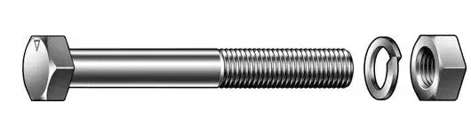 Alternator Pivot Bolt and Nut B10151ALT B-10151ALT, A-10151-ALT