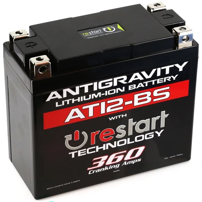 Antigravity Batteries Lithium Battery AT12BS-RS 360 Cranking Amps [MPN: AG-AT12BS-RS]