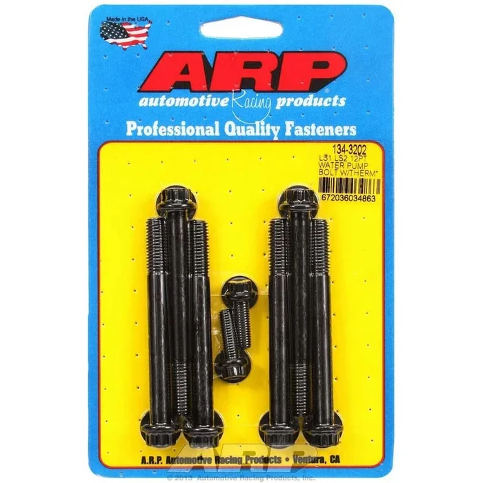 ARP Water Pump & Thermostat Housing Bolt Kit – 12 Point LS1/LS2