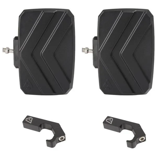 Assault Industries Explorer Side Mirrors (Pair) w/ Pro-Fit Clamps – Black