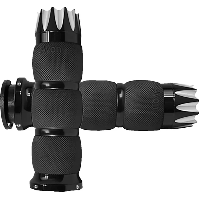AVON GRIPS 0630-3072 IN-TO-AIR-90A-E Excalibur Air Cushioned Grips Grips – Excalibur – Air Cushioned – Indian – Black