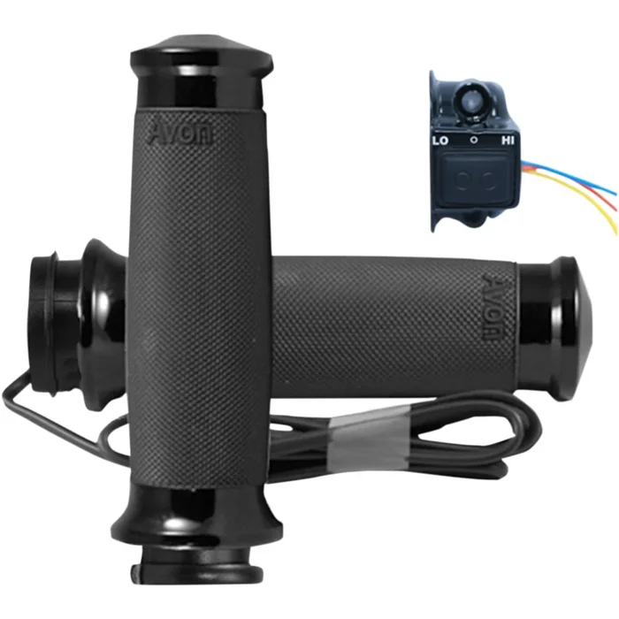 AVON GRIPS 0631-0236 CC-86-AN-FLY-HT Heated Grips Grips – Heated – Custom Contour – TBW – Black