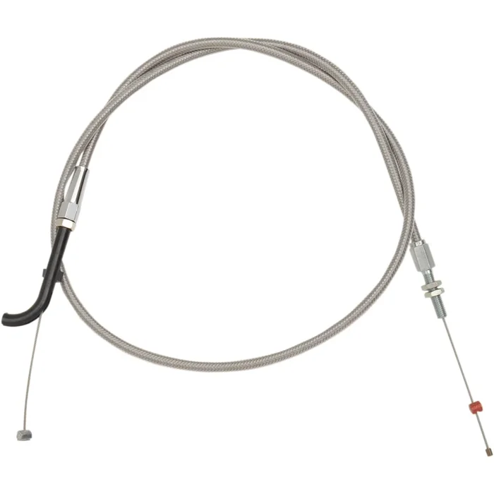 BARNETT 0650-1556 102-85-30008-06 Stainless Steel Throttle/Idle Cable for Victory — Throttle Stainless Steel Throttle Cable for Victory – +6 “
