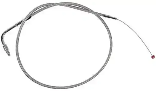 Barnett Idle Cable +6 Stainless Braided #102-30-40015-06 Harley Davidson