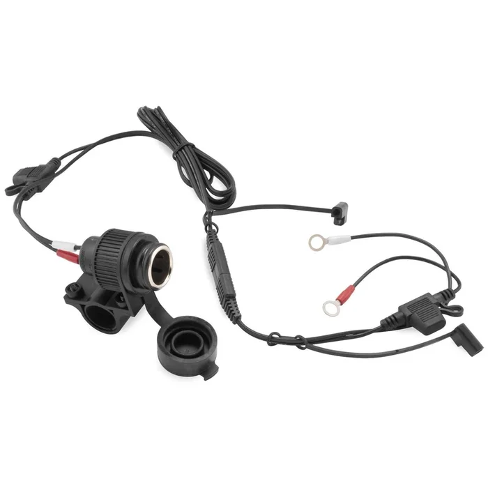 BikeMaster 12-Volt Power Adaptor with Mount Black [MPN: 136A]