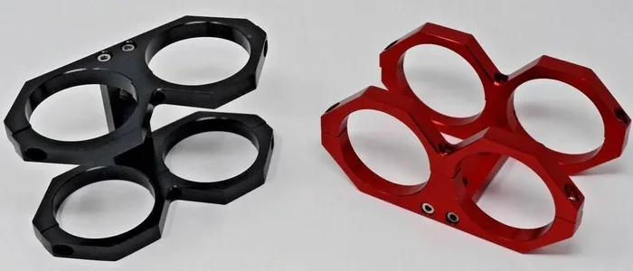 Billet Aluminum Dual Fuel Pump Clamp Cradle Mounting Bracket Fits 044 Bosch USA