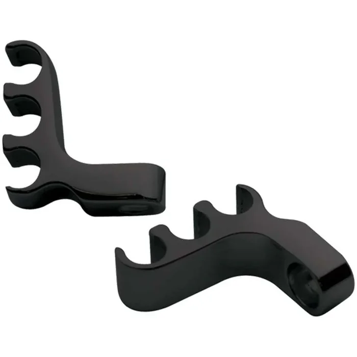 Billet Specialties 3 Wire Spark Plug Wire Loom Valve Cover Mount 8.5 mm Billet Aluminum – Black Anodize