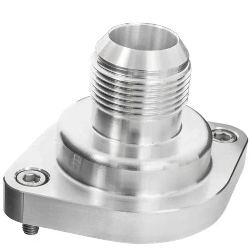 Billet Specialties LS Thermostat Housing w/ 1-06 AN Male Nipple Anodized