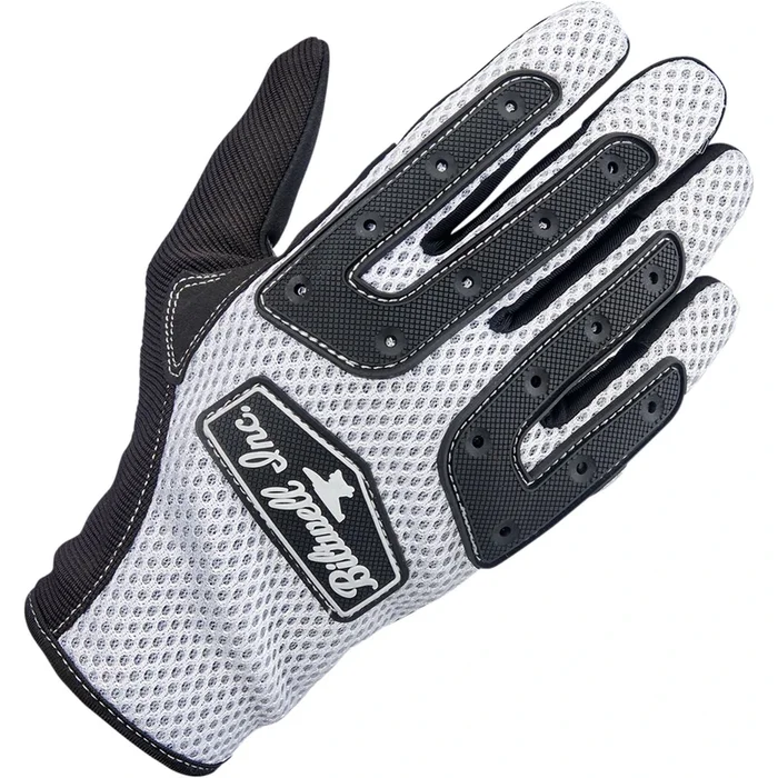 Biltwell Inc. Anza Gloves – White/Black – XL 1507-0401-005