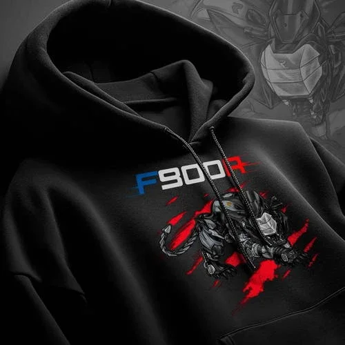 BMW F900R 2022-2023 Bluestone Metallic on Hoodie, Motorcycle Hoodie for Riders