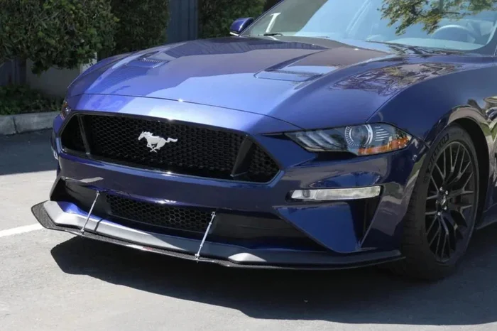 Carbon Fibre Front Splitter with Rods for Mustang 5.0L GT 2018-23 (Perf. Pack) | #CW-201810 | APR Performance