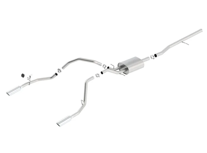 Cat-Back S-Type Exhaust SILVERADO 1500 2014-17 #140536 | Borla