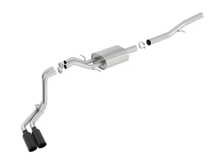 Cat-Back S-Type Exhaust SILVERADO 1500 2014-17 #140576BC | Borla