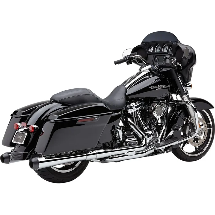 Cobra El Diablo 4 ” Mufflers – Chrome/Black – For Harley FLH FLT ’17-’20 [MPN: 6208]