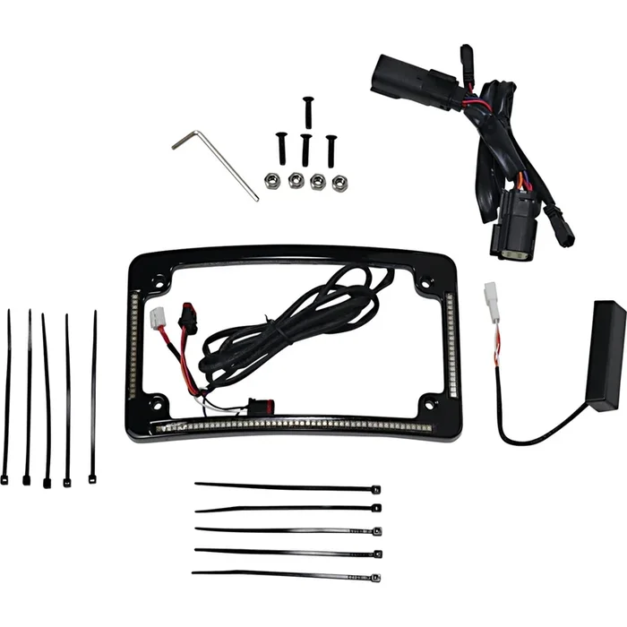 Custom Dynamics All in One License Plate Frame – Black [MPN: TF05-BCM4-B]