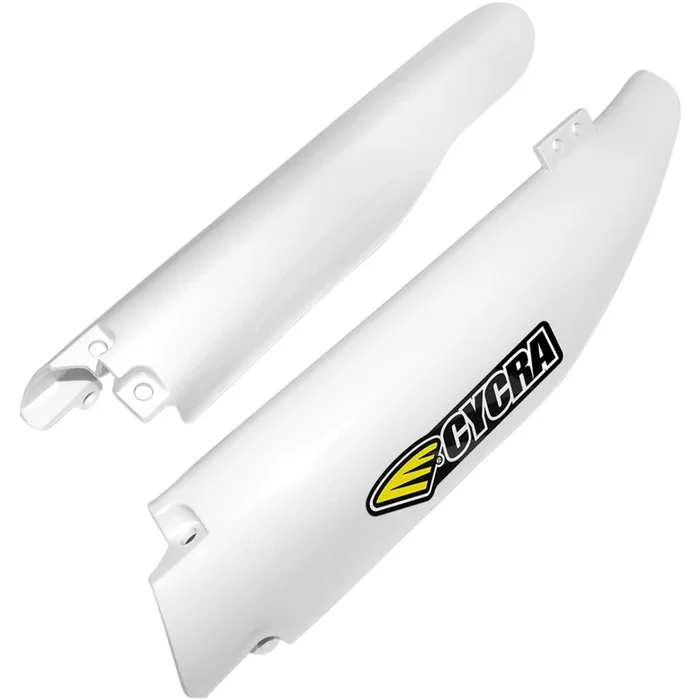 CYCRA 0412-0276 1CYC-6904-42 Plastic Fork Guards Fork Guards – White