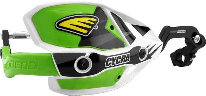 Cycra 7/8″ Ultra Probend™ CRM Wrap Around Handguards – White/Green