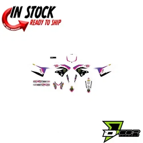 D’COR VISUALS COMPLETE MONSTER RETRO GRAPHICS KIT YAMAHA 2022-2024 YZ125 YZ250