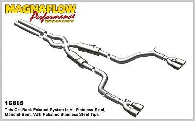 DODGE CHALLENGER SRT-8 6.1L 6.4L 08-14 Loud Cat-Back Exhaust 16885 | MagnaFlow
