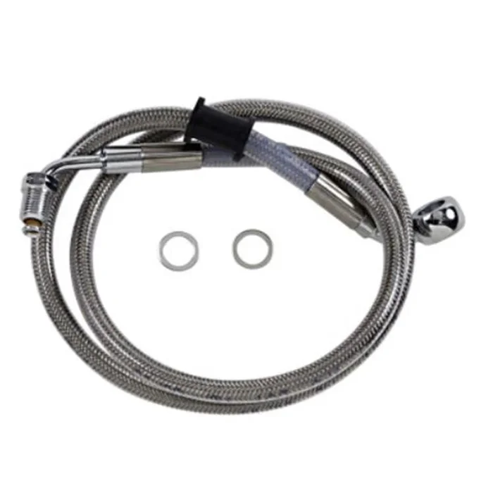 Drag Specialties Brake Line – 18- Softail – Stainless Steel +8 ” [MPN: 1741-5816]