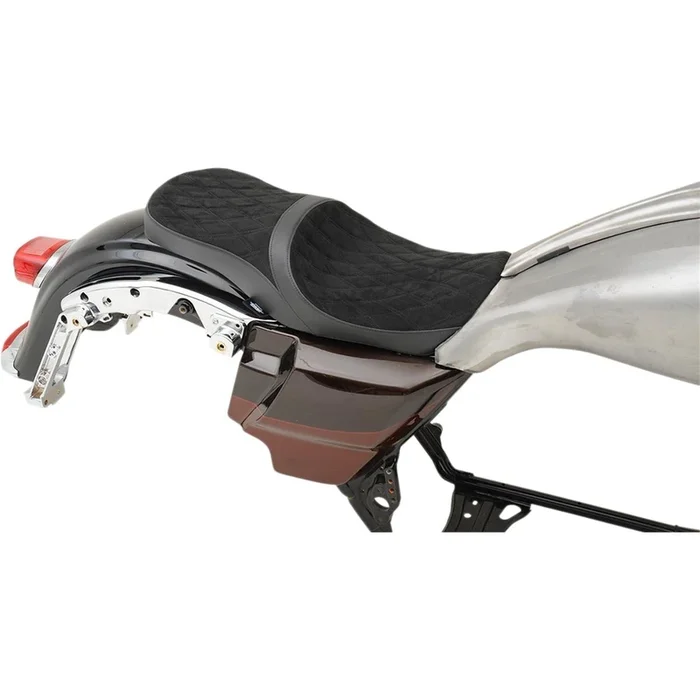 Drag Specialties Low Touring Seat – Diamond – Ness Winged Tanks [MPN: 0801-1078]