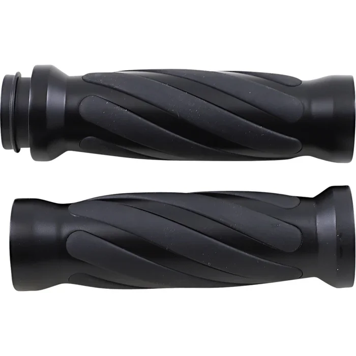 Drag Specialties Twisted Grips for TBW – Matte Black [MPN: 0630-2690]