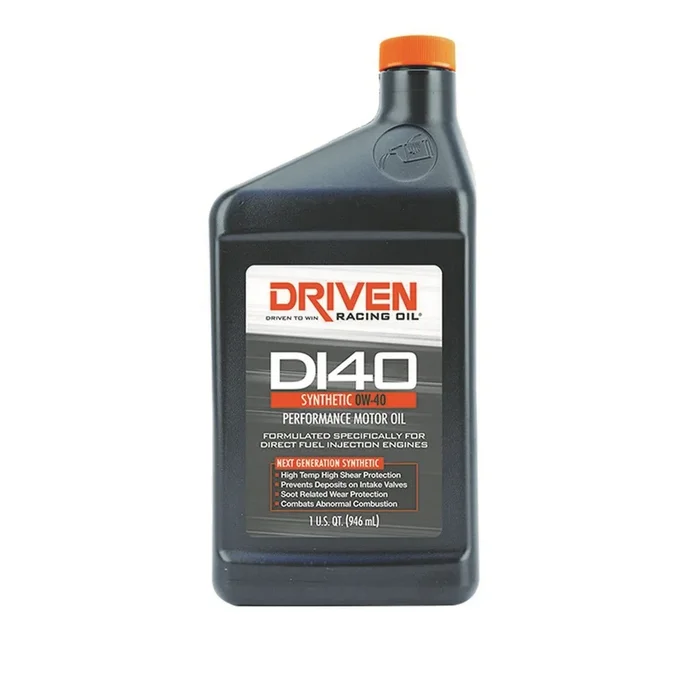 Driven DI40 0W-40 Synthetic Direct Injection Performance Motor Oil – 1 Quart Bottle