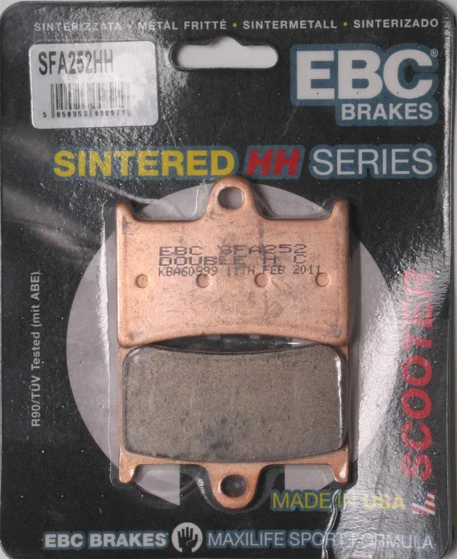 Ebc 153-252H SFA252HH BRAKE PADS SFA252HH DOUBLE-H SINTERED