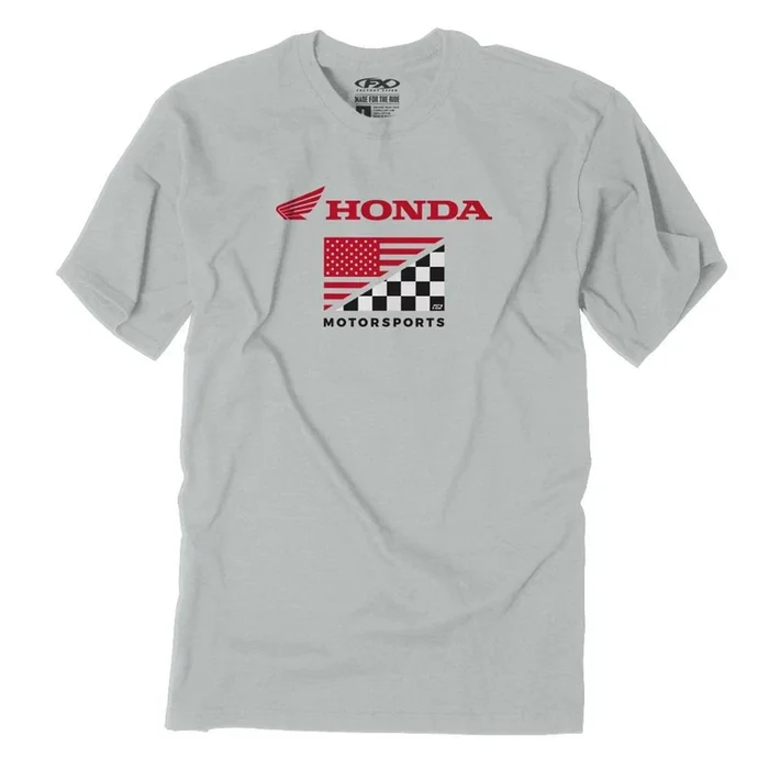 Factory Effex Honda Flag T-Shirt – Light Gray