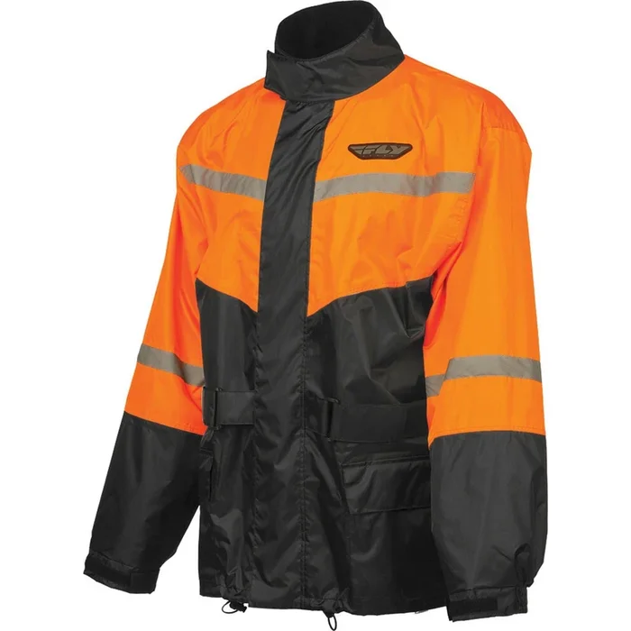 Fly Racing 2-Piece Rain Suit – Black/Orange – XL 479-8019X