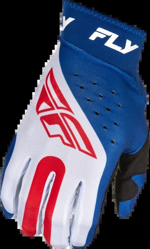 Fly Racing 378-046S 378-046S PRO LITE GLOVES RED/WHITE/BLUE SM