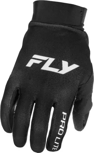 FLY RACING PRO LITE GLOVES BLACK/WHITE LG