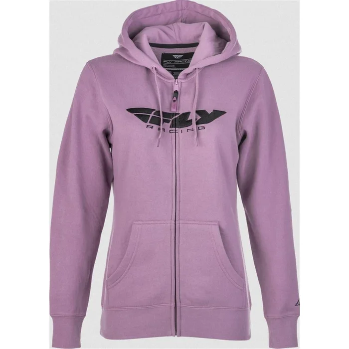 Fly Racing Women’s Fly Corporate Zip Up Hoodie Mauve Medium 358-0062M